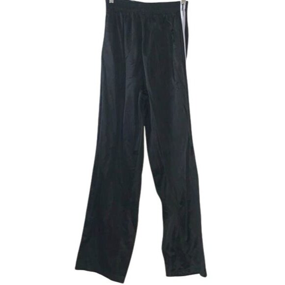 Range Performance Black Polyester Track Pants L With Side Stripes & Elastic Wais - Picture 1 of 9